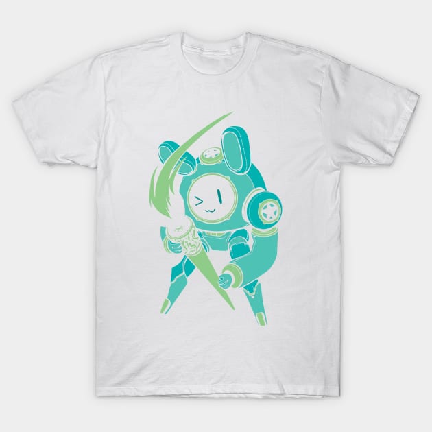 Bunny Bot - Soft Sea T-Shirt by banditotees